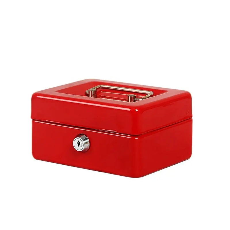 Small/Large Locking Cash Box Double Layer Safe Metal Money with Tray Cover Key Lock/ Password Saving - View 9 | SAMAG