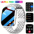 2026 New Smartwatch 1.96 inch Ultra-thin Bluetooth Call Health Monitor IP68 Waterproof 100 Sport Smart Bracelet For  Android iOS