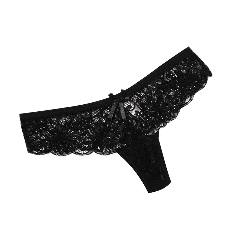 Women's Panties Sexy Lace Transparent Underwear Hollow Out Female Low Waist Briefs Breathable Lingerie Intimates Underpants