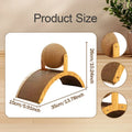 2-in-1 Wooden Cat Scratching Ball And Sisal Scratch Board Durable Solid Wood Paw Toy for Cats And Kittens Pet Supplies