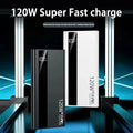 Lenovo 500000mAh 3C High Capacity PowerBank 120W Super Fast Charging Digital Display Portable External Battery For Xiaomi iPhone