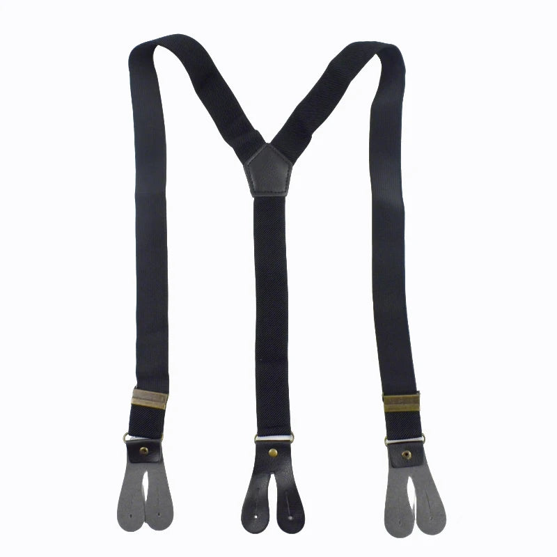 1Pc 2.5*115cm Adults Men's Suspenders Pants Y-Shaped Braces Adjust Elastic Anti-Slip Strap DIY Male Fashion Belts and Suspender