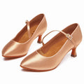 Women New Modern Dance Shoes Girls Standard Dancing Shoes High Heeled Ballroom Latin Dance Shoes for Women 5cm Heels
