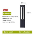 LED Bollard Landscape Light Outdoor Black Garden Pathway Lighting Fixtures Floor Lawn Lamp for Pillar Driveway Patio Yard Decora