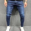 Mbroidery Skinny Ripped Jeans Men Cotton Stretchy Hole | SAMAG