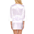 Women Satin Robes Summer Wrap Dressing Gown Bathrobe | SAMAG