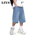 LIYS Men's Simple Light Blue Retro Ultra Baggy Wide-Leg | SAMAG