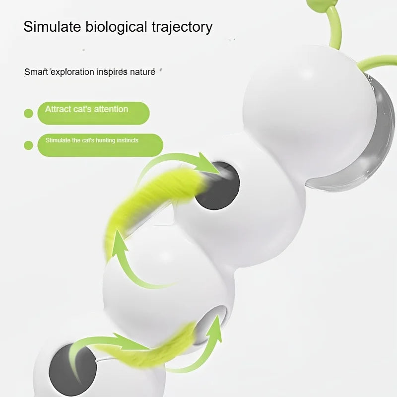 Automatic Sensor Cat Toy，USB Charging，Suitable for All Cat Breeds，Relieve Boredom，Exercise Pet Companion