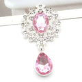 New 25 * 45 mm Alloy Flower Board Rhinestone Pendant DIY - View 13 | SAMAG