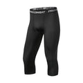 Men Tight 3/4 Cropped Pants Compression Training Fitness Jogger Running Skinny Trousers Basketball Boy Sports Shorts Quick Dry