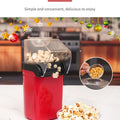 Electric Portable Popcorn Maker Fully Automatic Home Popcorn Popper Hot Air Popcorn Machine Healthy No Oil Mini Popcorn Maker