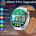 2026 New Watch 5 Pro Upgrade GPS NFC Men's Smartwatch 360*360 AMOLED HD Bluetooth Call Waterproof Smart Watch For Android iOS