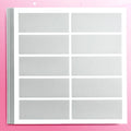 50 Pcs PVC Scratch Off Labels Sticker for Party Activity Favors Kid's Stationery Sticker