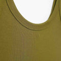 Women's Skinny Ribbed Bodysuits O Neck Straps Snap-Button Sexy Fashion Female Playsuits Comfortable Stretchy Clothing