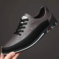 Men's Business Casual Shoes, Solid Color, Pvc Sole, Comfortable for All Seasons