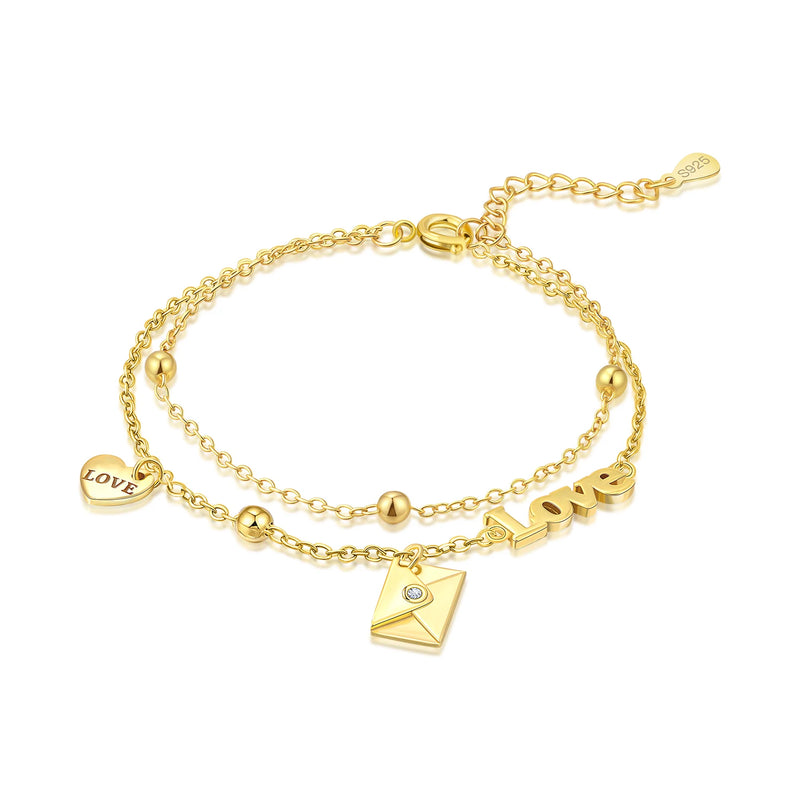 Original 925 Sterling Silver Zirconia Tennis Chain Bracelet for Women Adjustable Gold Color Hot Sale Ideal Birthday Party Gifts