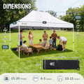 10x15 Commercial Pop Up Canopy Tent, Outdoor Portable - View 2 | SAMAG