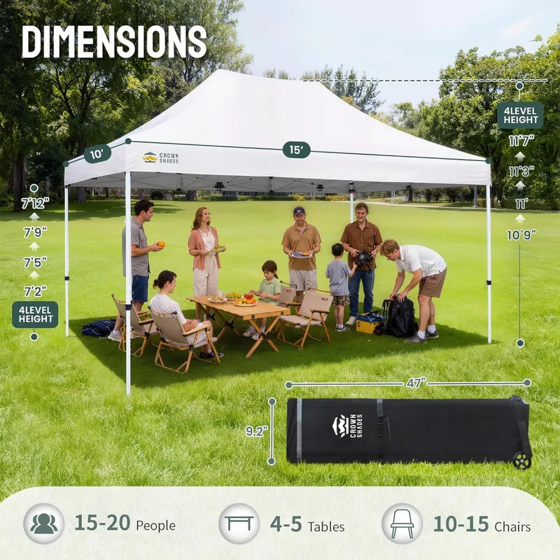 10x15 Commercial Pop Up Canopy Tent, Outdoor Portable - View 2 | SAMAG
