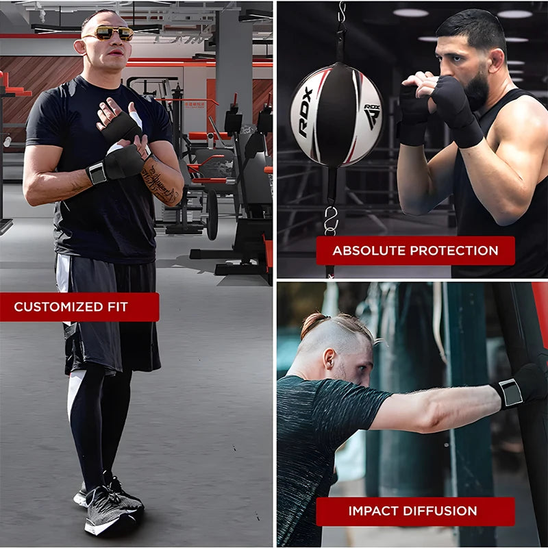 Boxing Hand Wrap Inner Gloves Half Finger Gel for Muay | SAMAG