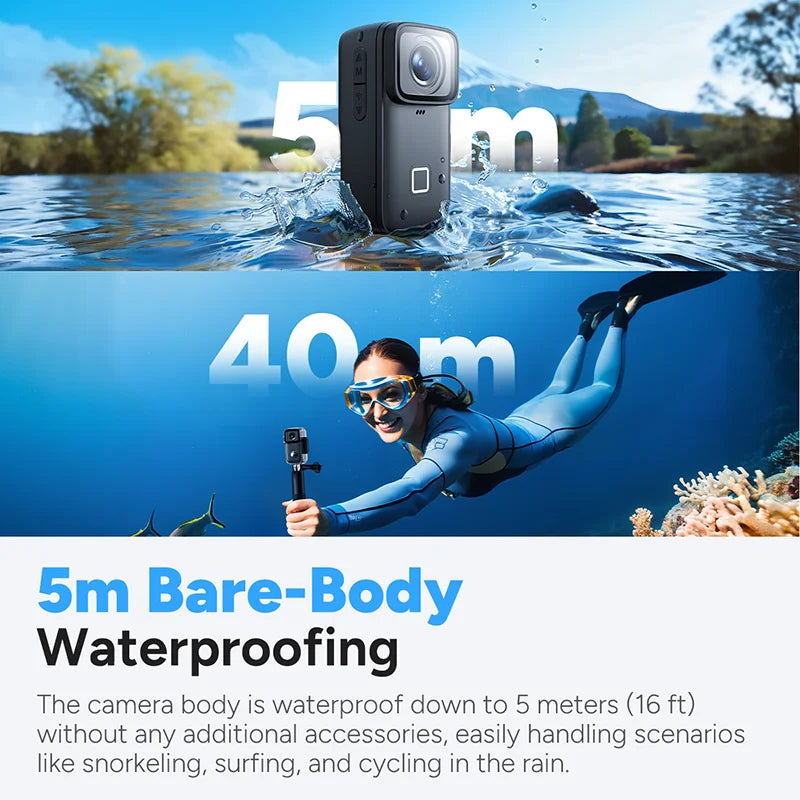 SJCAM C200 Pro 4K fps Action Camera with 6-Axis EIS Stabilization Touch Screen Camera for Vlogging Motorcycle Outdoor Sports﻿