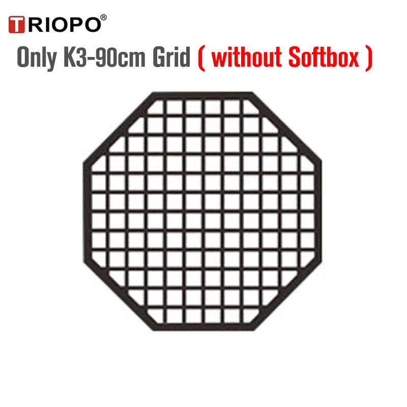TRIOPO Bowens Mount Softbox K-3 55cm 65cm 90cm 120cm Quick-Setup Octagon Softbox for Godox Aputure Sokani Studio LED Video Light
