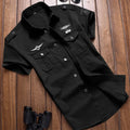 Men's Spring Cotton Casual Shirt Military Tooling | SAMAG