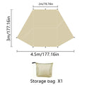Car Side Awning Butterfly Tarp with Silver Coating | SAMAG