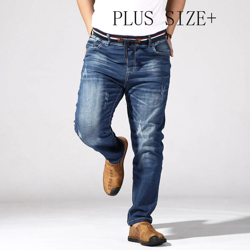 Plus Size Pants Business Men's Jeans 2Xl-6Xl Spring | SAMAG