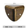 12pcs Round corner triple cornered metal corner protection edge hardware wooden box right-angle corner protection edge