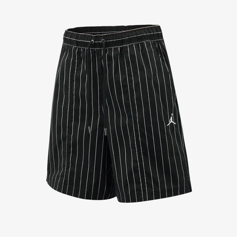 Nike genuine JORDAN new men's black and white striped fashionable shorts IR6303-010