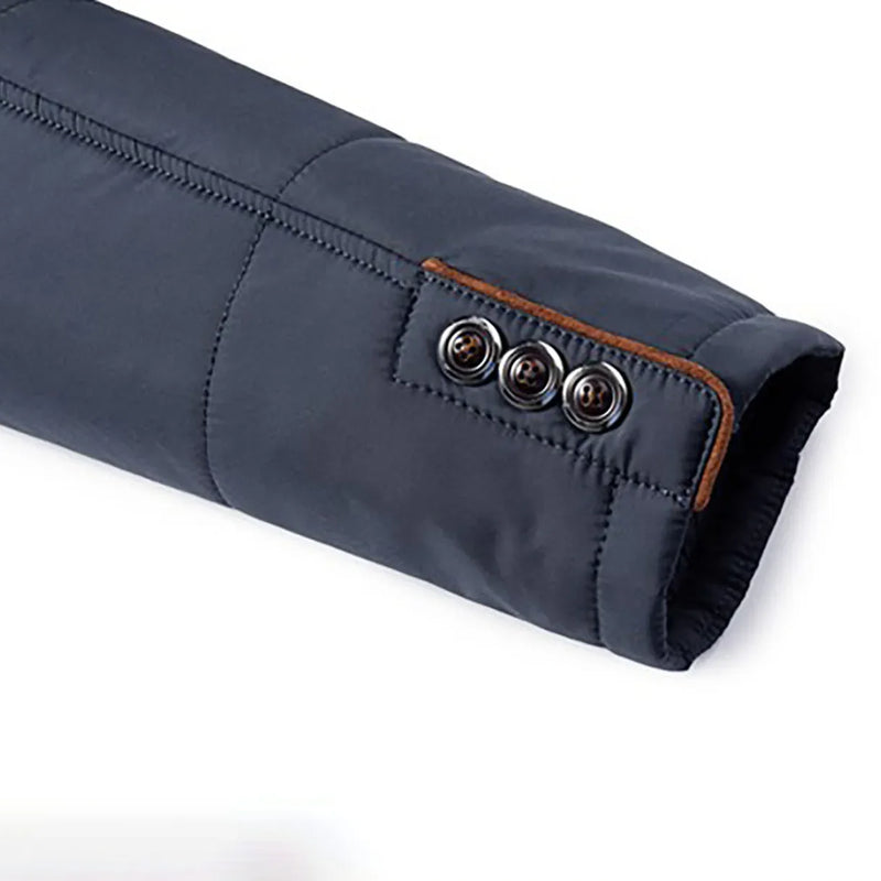 Men'S Down Jacket Casual Thickened Cotton Padded Jacket Fashion Winter Warm Thermal Fleece MenS Jacket