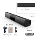 New BS-28B TV Bluetooth Speaker 40W Soundbar Home Theater Wireless 3D Surround Stereo Bass Subwoofer Portable Speakers For Phone