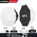 AMBITFUL Quick-setup Q1 30cm Softball & 45cm Bounce Softbox,mini Bownes For YN150/Forze60,GODOX MOUNT For ML100 ML150 AD300PRO
