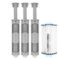 3Pcs Spa Mineral Sticks for Hot Tub Filter Hot Tub Mineral Stick Automatic Healthy Tool for Freshwater Maintenance