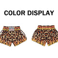 TopFight 2026 Large XXXL Leopard Pattern Boxing Shorts High Waist Muay Thai Pants for Men Women