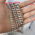 100% S925 Sterling Silver Bracelet 8MM Punk Jewelry Never Fade Carry certificate Men Women Gifts - Visuel 2 | SAMAG