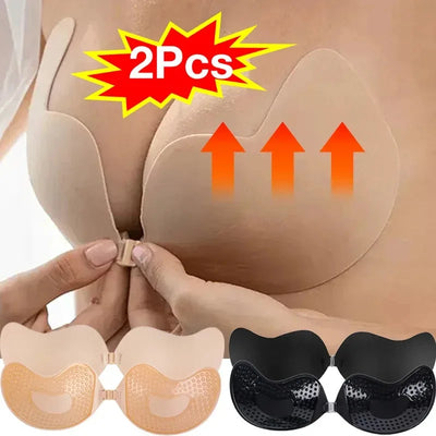 Sexy Women Invisible Push Up Bra Self-Adhesive Silicone | SAMAG