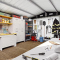 10x12 FT Metal Outdoor Storage Shed, Double Hinged Large | SAMAG