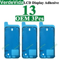 VerdeVida 3pcs OEM Screen Display Adhesive for iPhone 13 Pro Max 11 12 13 14 15 Plus XS X LCD Waterproof Glue Sticker Frame Seal