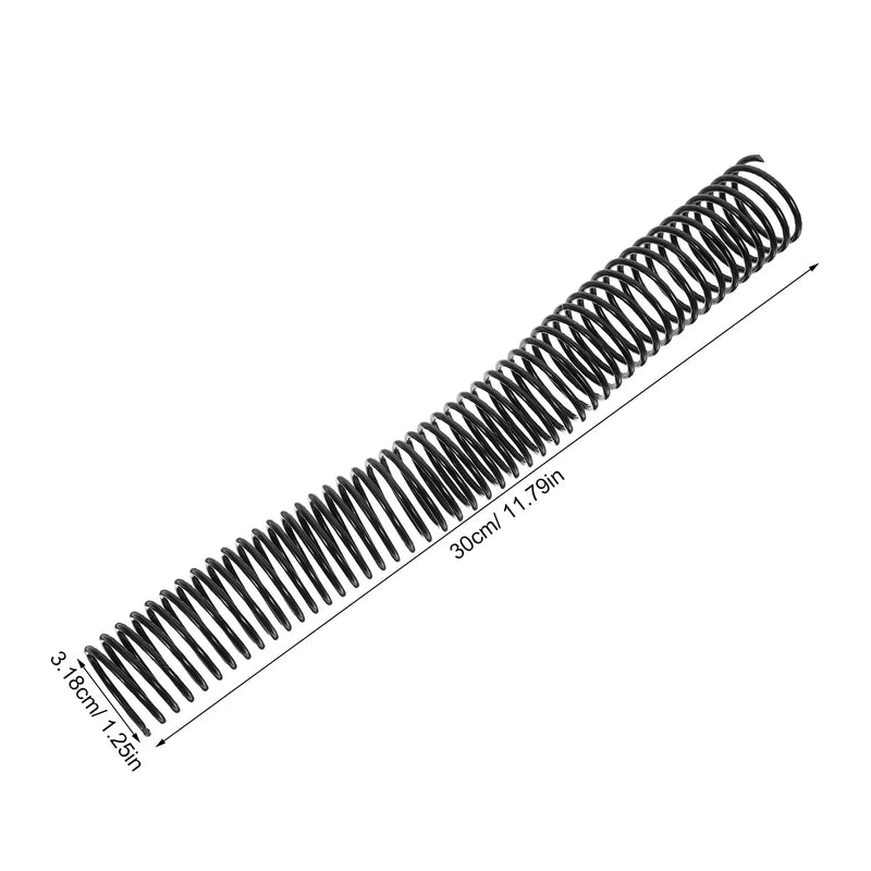 20Pcs Plastic Spiral Binding Coils Spiral Notebook Binding Coils 4"1 Pitch Easy DIY Planner Organizing Black Journal Spines