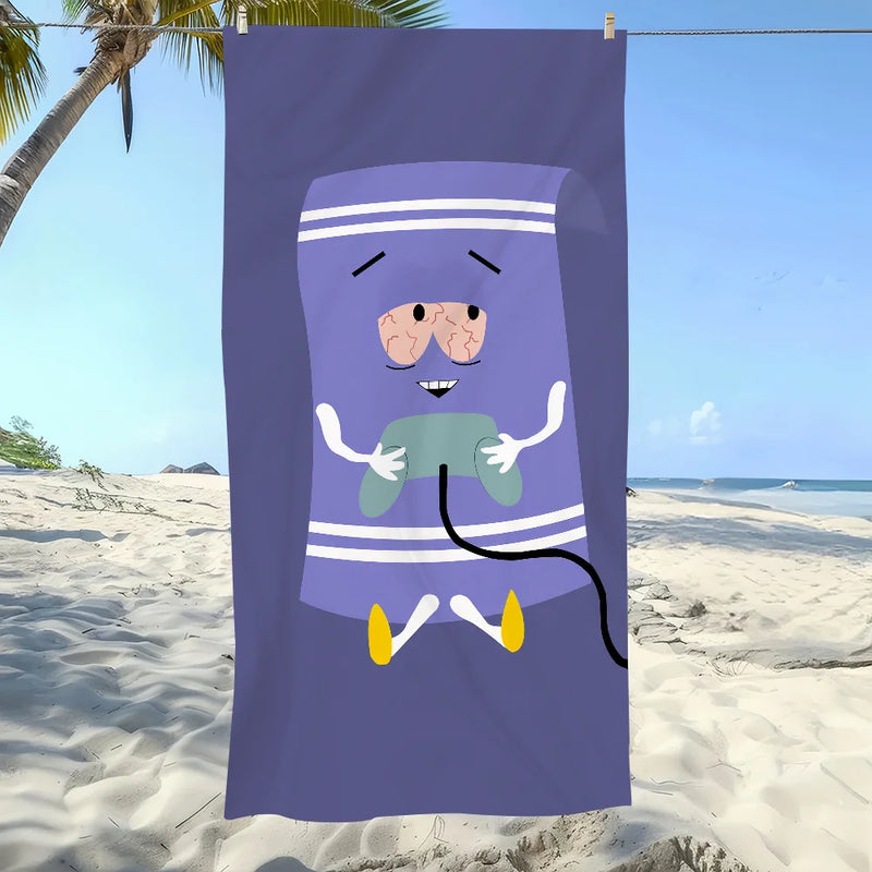 Cartoon Funny T-Towelie Towel Soft Pool Gift for Travel Gym Shower Camping Quick Dry Sports Large Beach Towel Towels Hair Towel