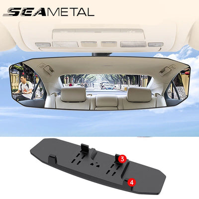 SEAMETAL Wide Angle Convex Rearview Mirror Anti Glare Car | SAMAG
