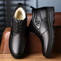 Men's Thick and Warm Suede Shoes Fashionable Leather Surface Business High Cut Anti Slip Wear-Resistant Comfortable Casual Shoes