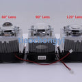 100W LED Aluminium Heat Sink Cooling Fan+60degree 90degree 120degree44mm Lens + Reflector Brack