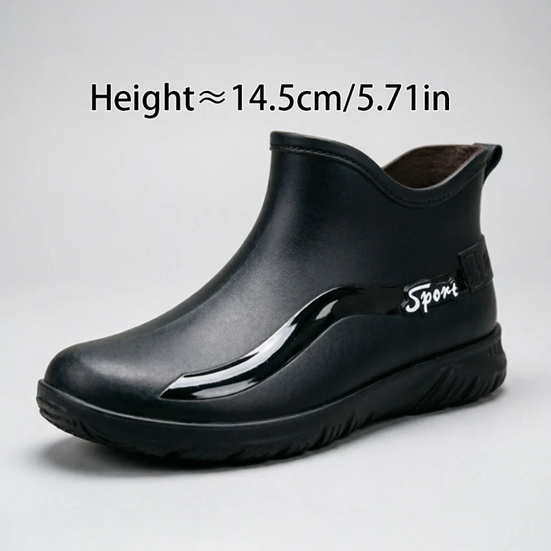 Men's fashionable anti-slip rain shoes