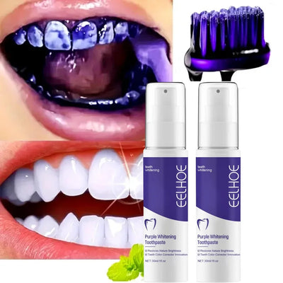 Purple whitening toothpaste, deep cleaning, stain | SAMAG