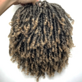 Synthetic Dreadlock Braided Half Wig Black Brown Blonde Grey Soft Faux Locs Natural Style Cosplay Costume Party Daily Anime Wigs