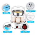 Dual-Layer Microwave Egg Cooker, BPA-Free Rapid Egg Boiler with Anti-Splatter Lid, Versatile Poacher for Fast & Healthy Eggs