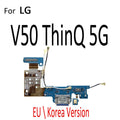 Power Charger Dock USB Charging Port Plug Board With Mic Flex Cable For LG V30 V30S Plus V35 V40 V50 V50S V60 ThinQ 5G