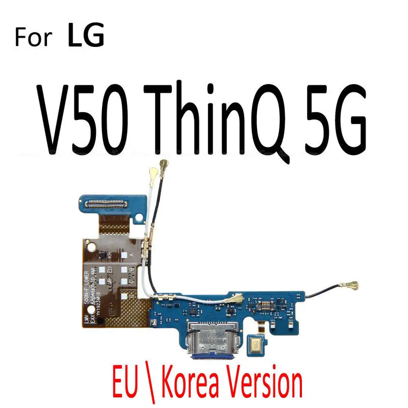 Power Charger Dock USB Charging Port Plug Board With Mic Flex Cable For LG V30 V30S Plus V35 V40 V50 V50S V60 ThinQ 5G